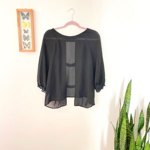 Petticoat Alley, Size Large, Black Blouse